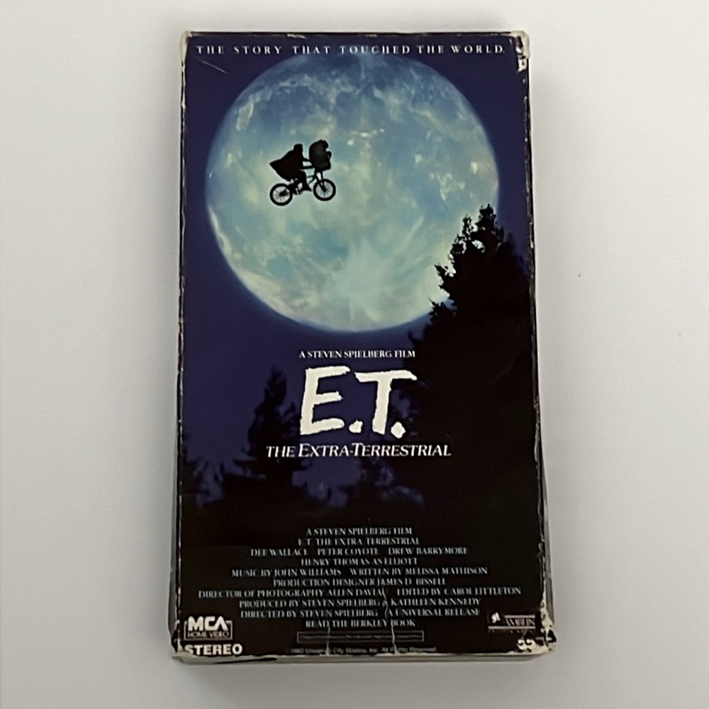 6/$20 E.T. The Extra-Terrestrial Movie VHS Video Cassette Drama Dee Wallace